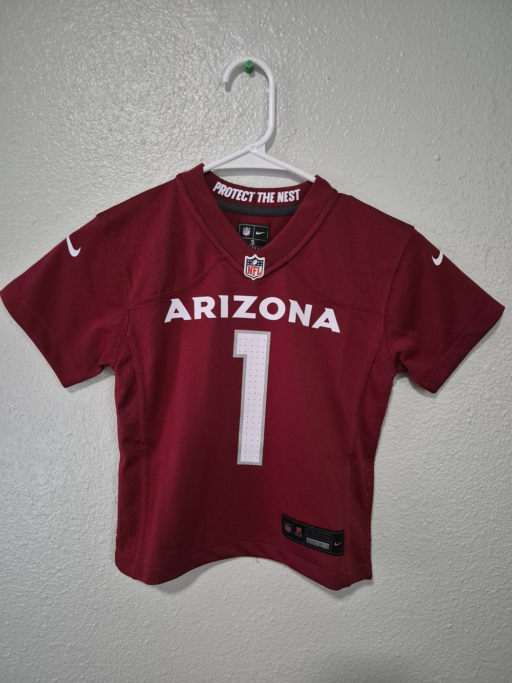 Kids Nike NFL Arizona Cardinals Kyler Murray #1 Red Football Jersey Size S (4)